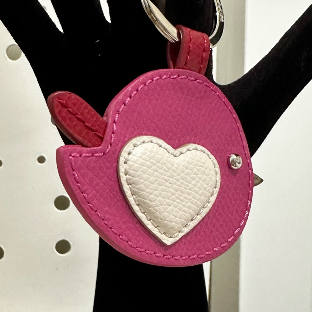 Coach Fuchsia Bird Keychain - Picture 5 of 9